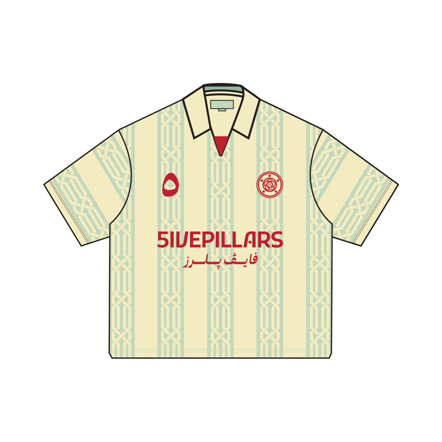 5ivepillars Fútbol Jersey - Cream